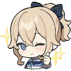 Jean Genshin Impact Chibi Thumbs Up